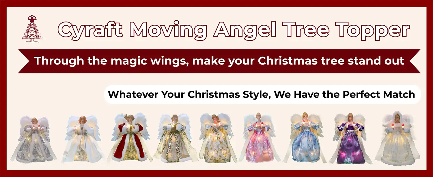9 cyraft angel tree toppers