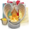 The praying angel statue candle holder with exquisite package and gift cards