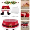 This red Christmas tree collar is easy to install