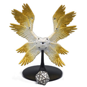 The front of Seraphim biblically accurate angel statue