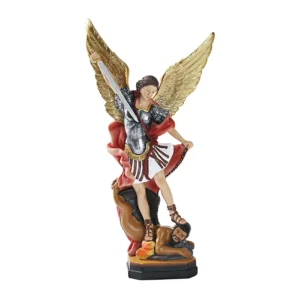Colorful St Michael Angel Statue, Front