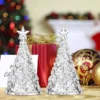 Two white crystal Christmas tree night light tabletop color-changing decoration