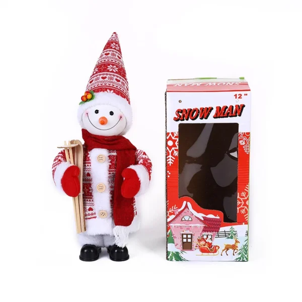 Snowman Electric music doll Christmas ornaments singing dancing toy with exquisite packaging