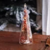 The style B glass Christmas tree desktop ornaments shining luminous night light, front