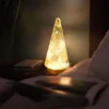 The gsparkling glass Christmas trees with LED Lights can be used in bedroom