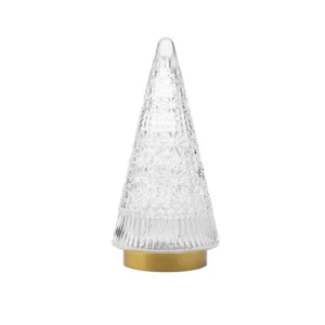 The sparkling glass Christmas trees with LED Lights, Front