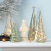 The Starlight Pine Glass Christmas Tree with other 3 decorations