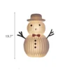 The height of this kraft paper glowing Snowman Christmas ornament is 19.7in