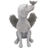 Front of a dog angel statue