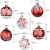 Length of those Christmas ball ornaments is 2.4 inch, heigth is 2.9 inch