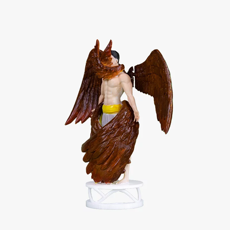 The side of Biblically accurate seraphim six-winged angel tree topper