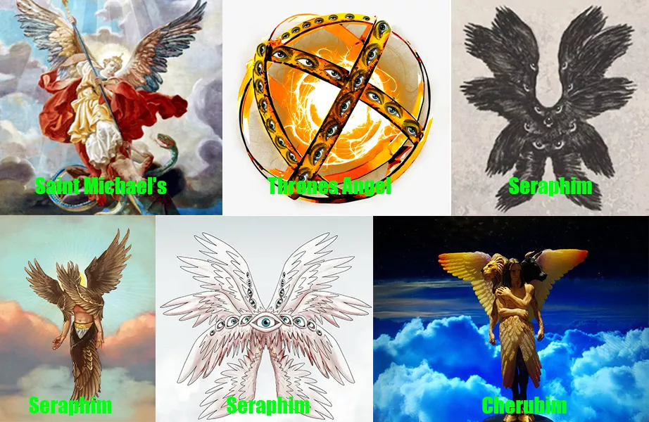 Six concept-Image of Biblically Accurate Angels