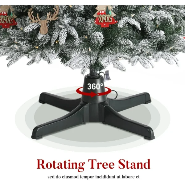 The rotating Christmas tree stand is 360 degree rotating