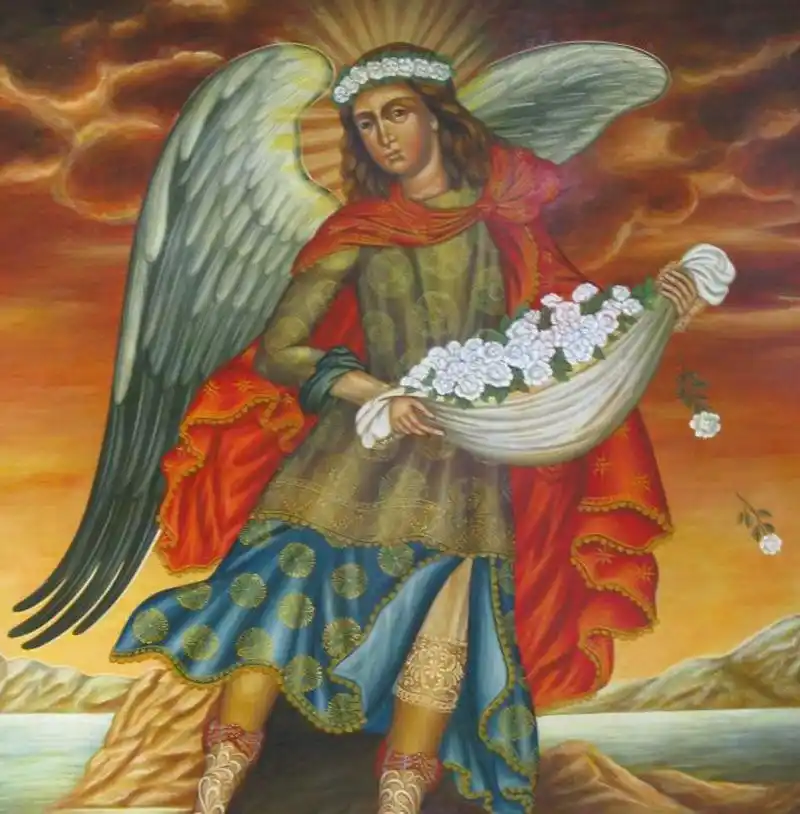 A painting of Archangel Barachiel