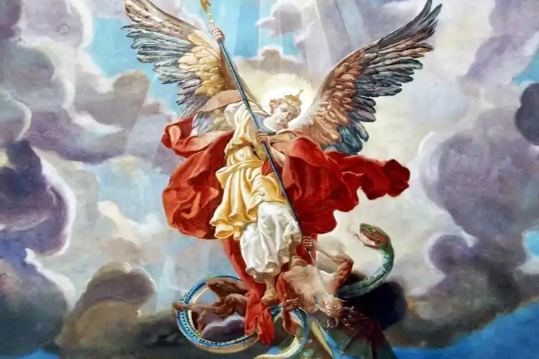 A painting of Archangel Michael