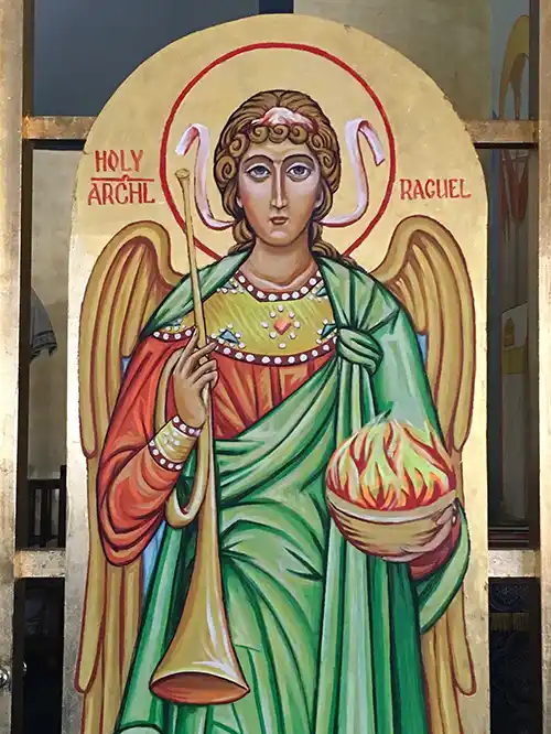 A painting of Archangel Raguel