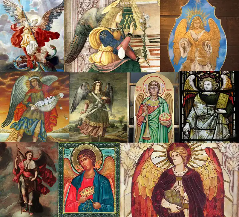 Seven archangel in different denominations