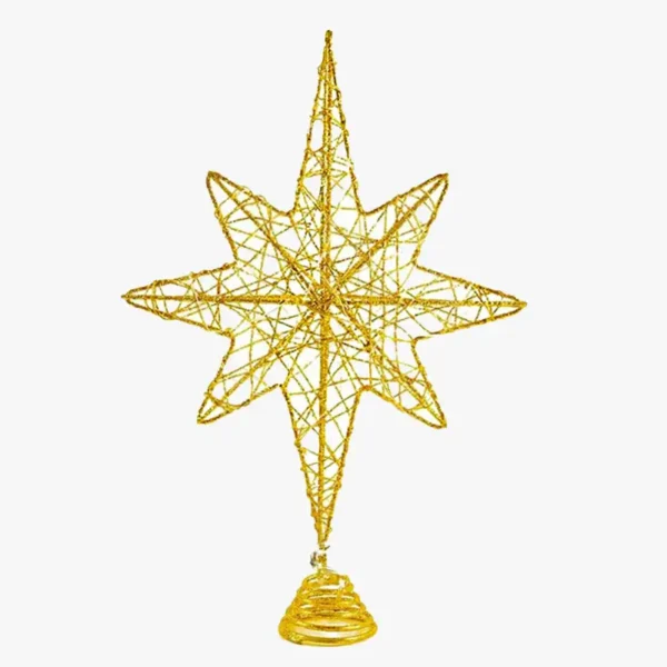 A Bethlehem star tree topper.