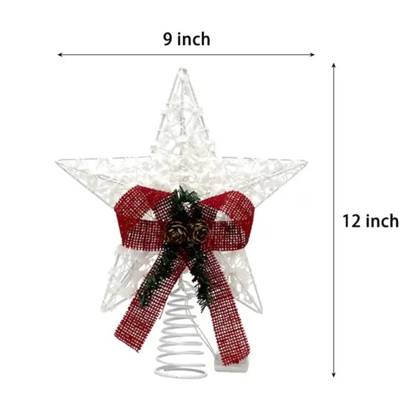 The measurement of a led star tree topper.