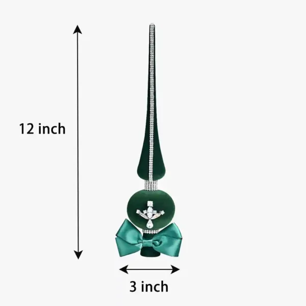 The measurement of a tree topper final.