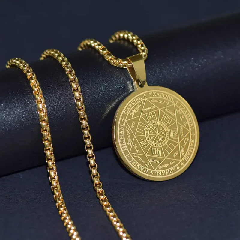 A gold Seven Archangels seal.