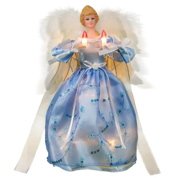 A 12-inch blue angel christmas tree top lighted with moving wings