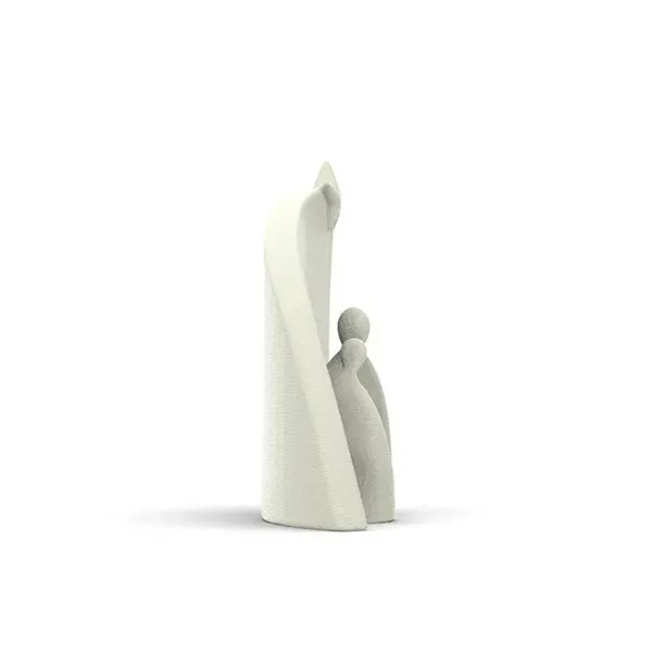 The left side view image of the minimalist nativity scene.
